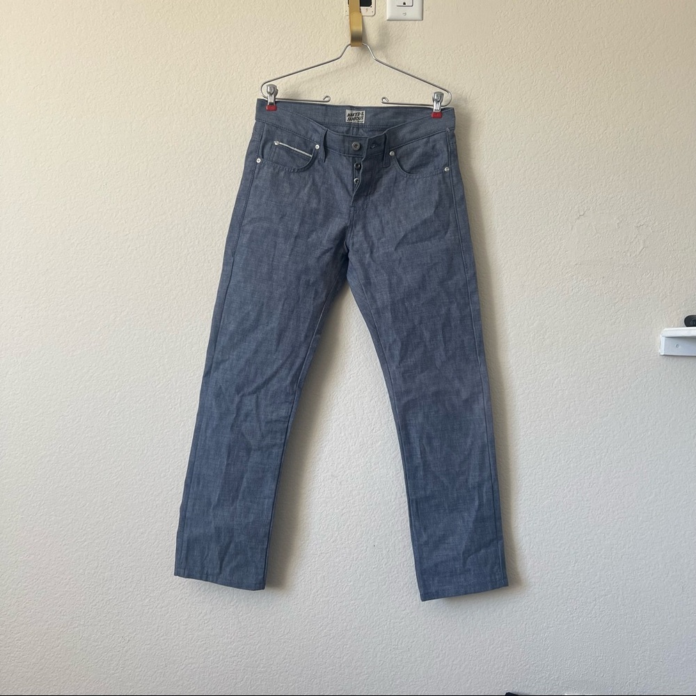 Naked & Famous Skinny Guy Medium Wash Selvedge Raw Denim